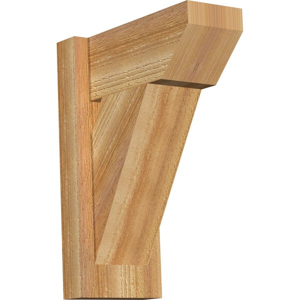 Ekena Millwork Traditional Slat Rough Sawn Outlooker, Western Red Cedar, 6"W x 12"D x 16"H OUT06X12X16TRA06RWR - main